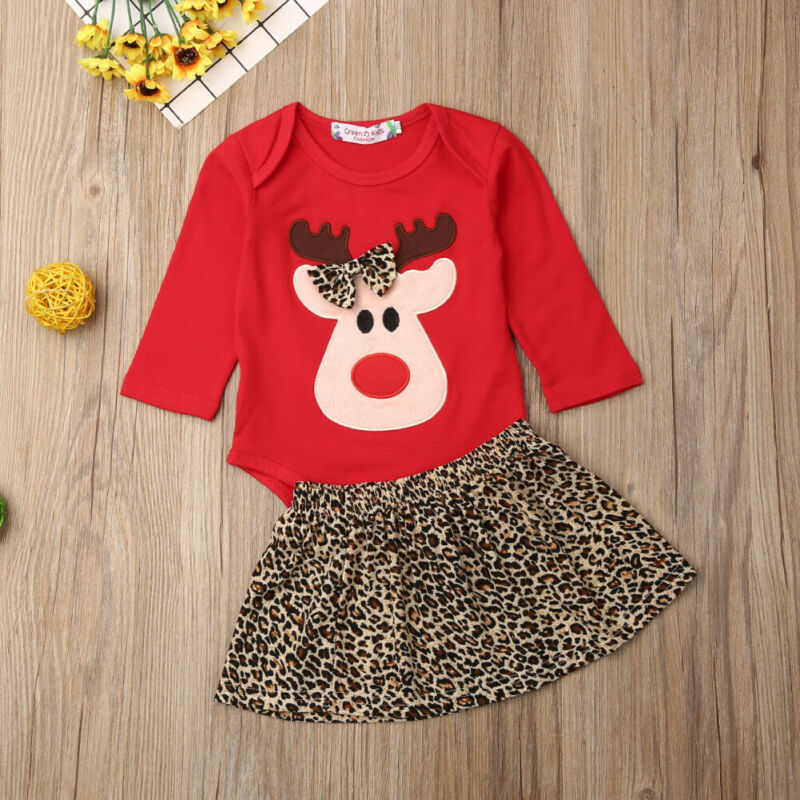 2020 Christmas Clothes Sets Infant Baby Girl