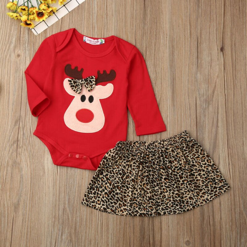 2020 Christmas Clothes Sets Infant Baby Girl