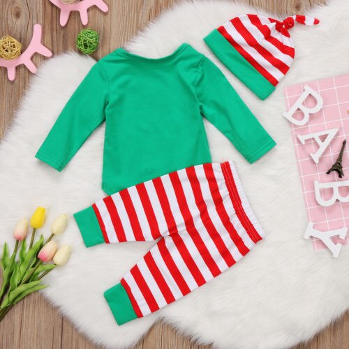 3pcs Set Infant Baby Boys Girls Christmas Clothes