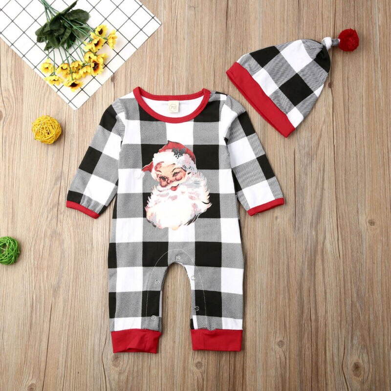 Christmas Clothes Romper Set For Newborn Baby Girl