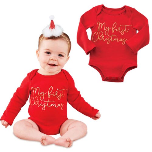 Infant Newborn Baby Boy Girl Christmas Clothes