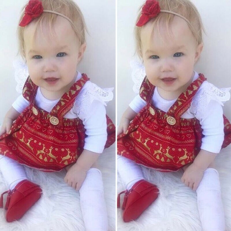 Lovely Christmas Clothes Sets Newborn Baby Girl