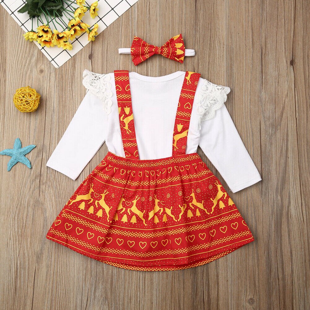 Lovely Christmas Clothes Sets Newborn Baby Girl
