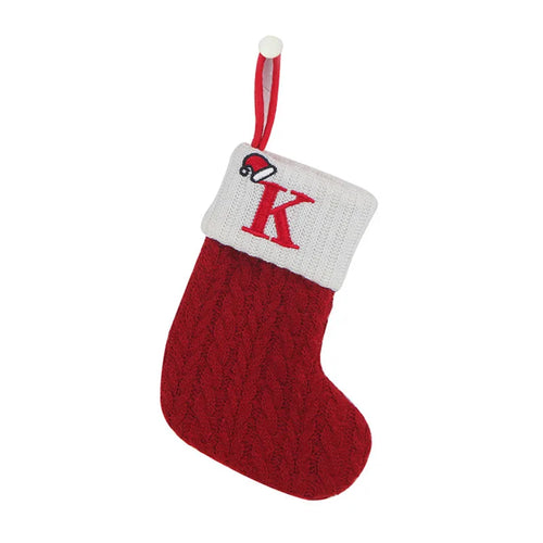 Christmas Socks Knitting Snowflake Letter Stocking Christmas