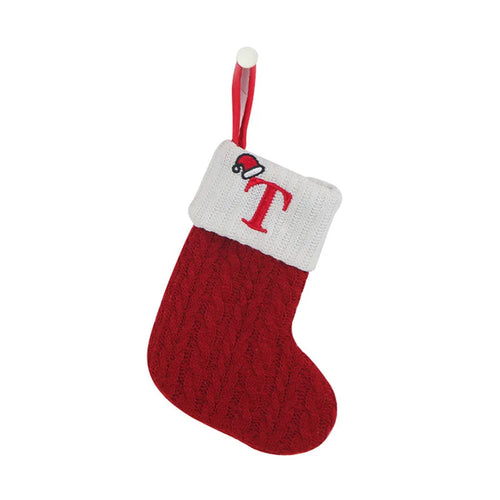 Christmas Socks Knitting Snowflake Letter Stocking Christmas
