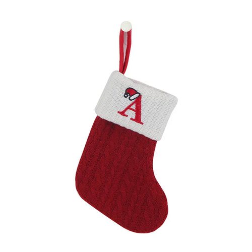 Christmas Socks Knitting Snowflake Letter Stocking Christmas